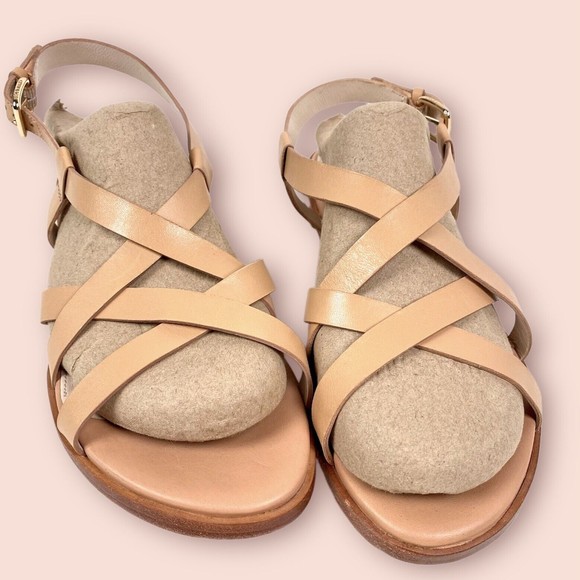 COLE HAAN Analeigh Grand Strappy Sandals Sahara Tan Size 7B Comfort Flats